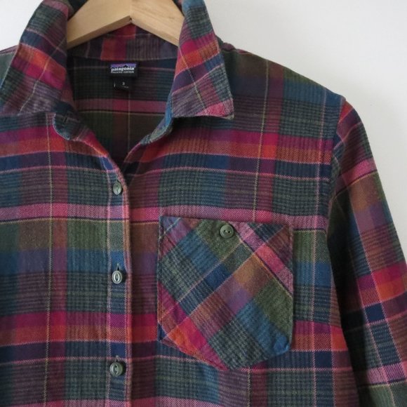Patagonia Tops - Patagonia Heywood Flannel shirt, Plume Nomad Green color, size 2
